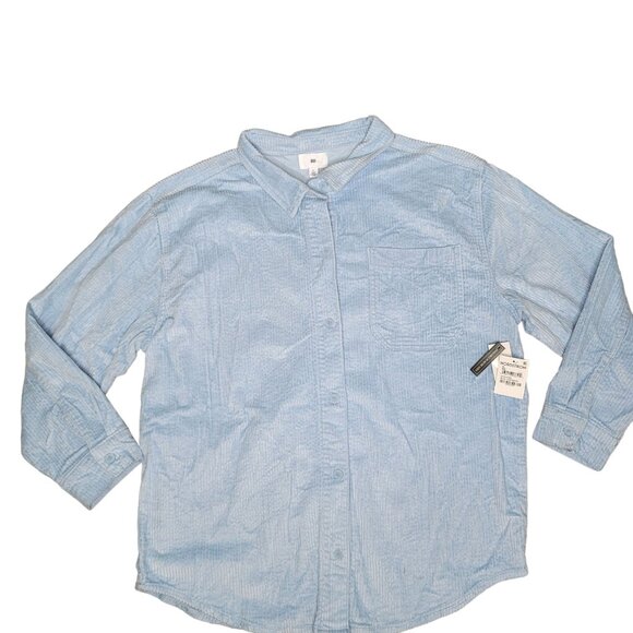 Nordstrom BP NWT Blue Cashmere soft Corduroy ribbed Shirt XL - Picture 10 of 10